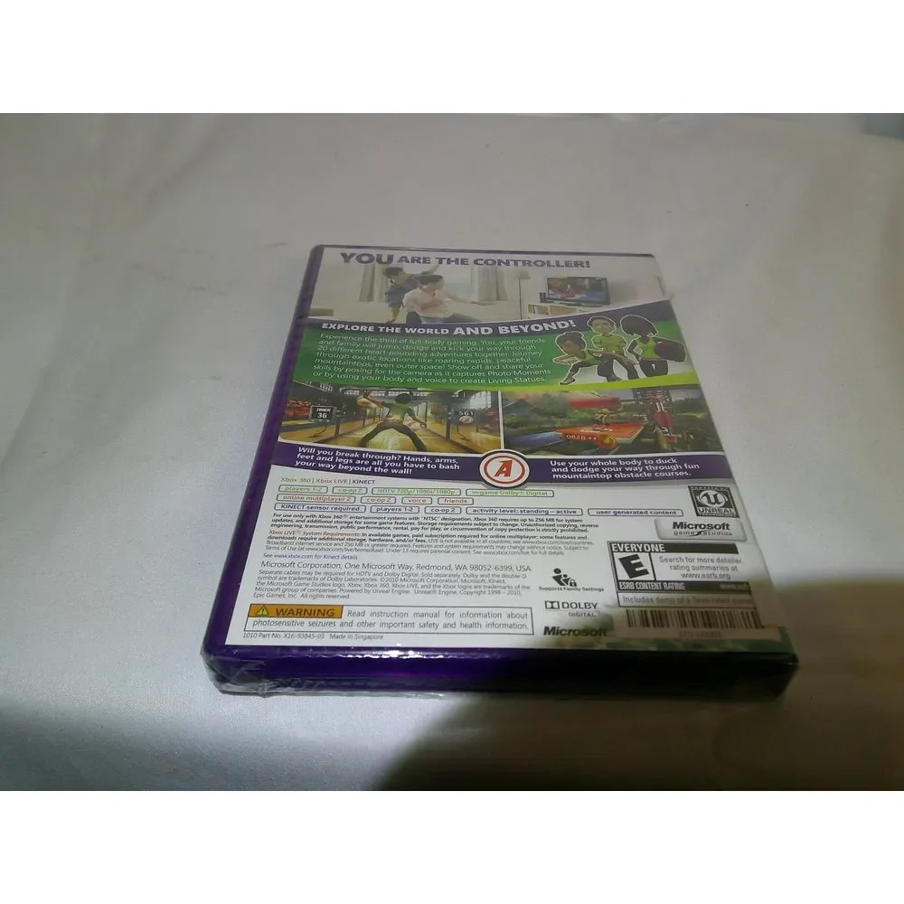 Xbox 360‎ Kinect Adventures Game - New Sealed Family Motion Gaming Entertainment